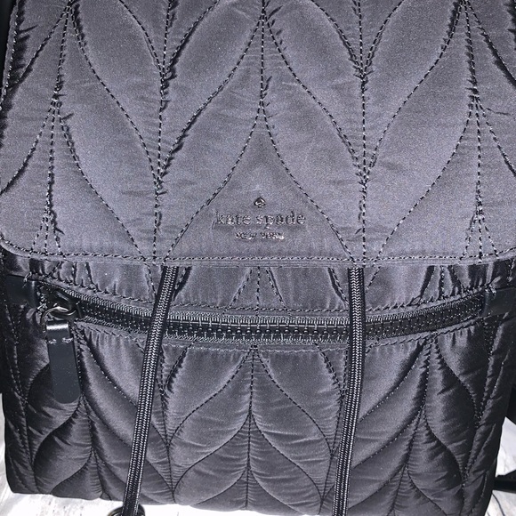 Kate Spade Ellie Large Black Nylon Backpack - Picture 5 of 8